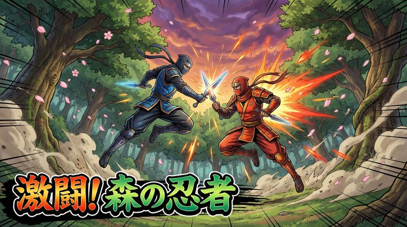茄子视频原创动作视频 - 忍者森林激战